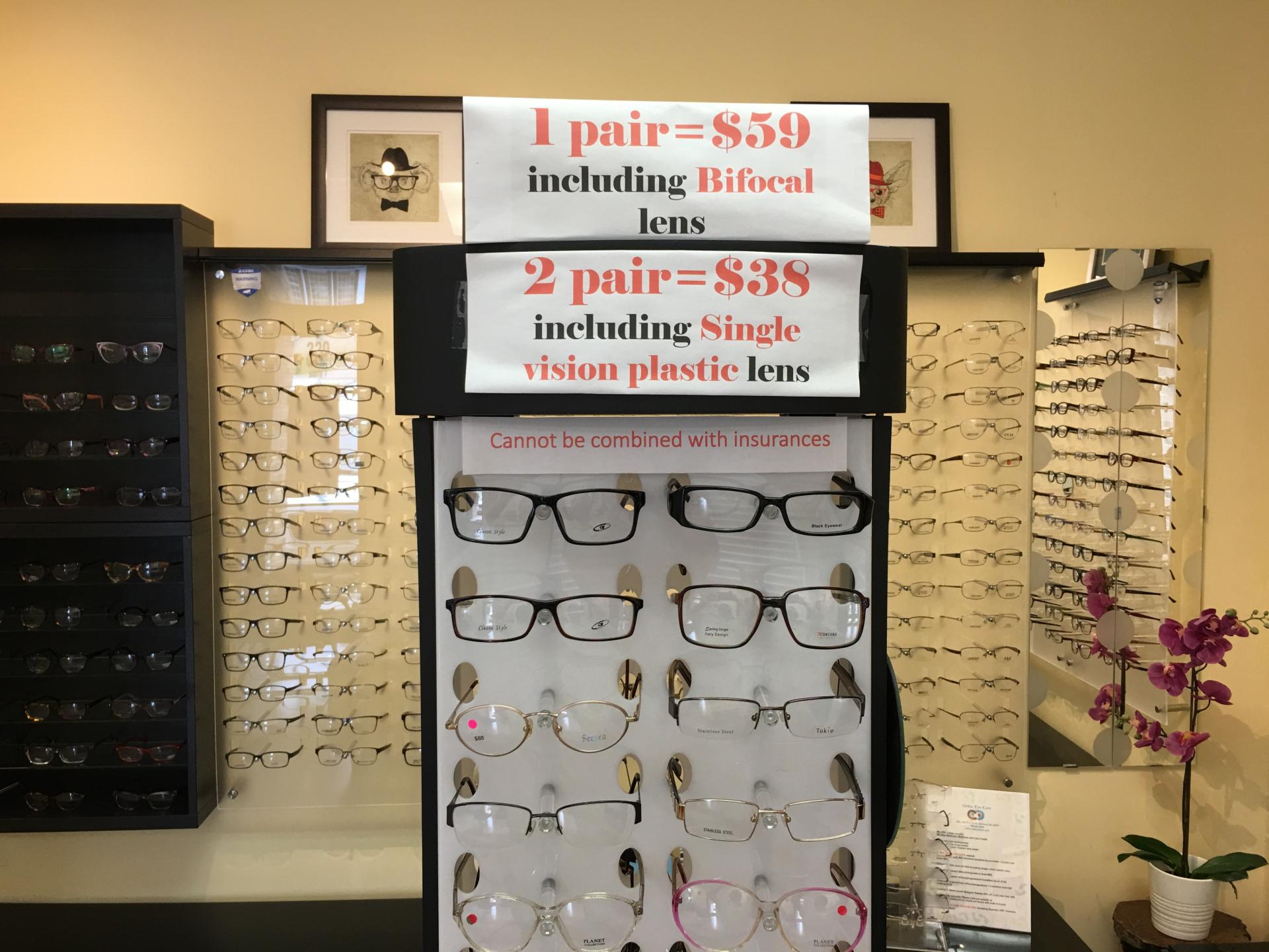 2 Pairs Of Glasses And Free Eye Exam Online